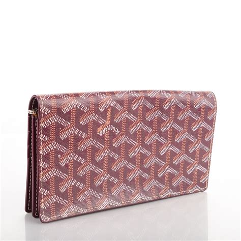 goyard richelieu wallet|GOYARD Goyardine Richelieu Wallet Burgundy .